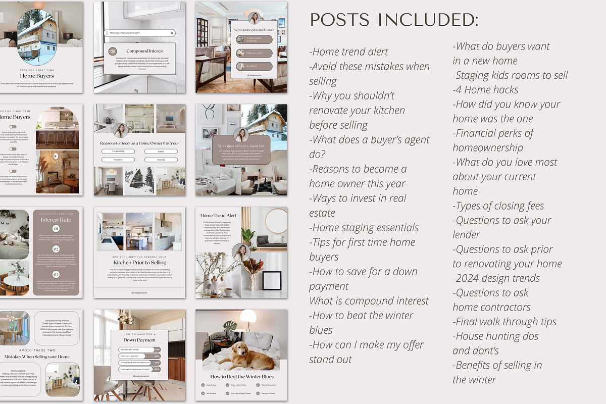 January Real Estate Instagram Posts, a Social Media Template by Marketing Templates Co. (Photo 8 of 9)