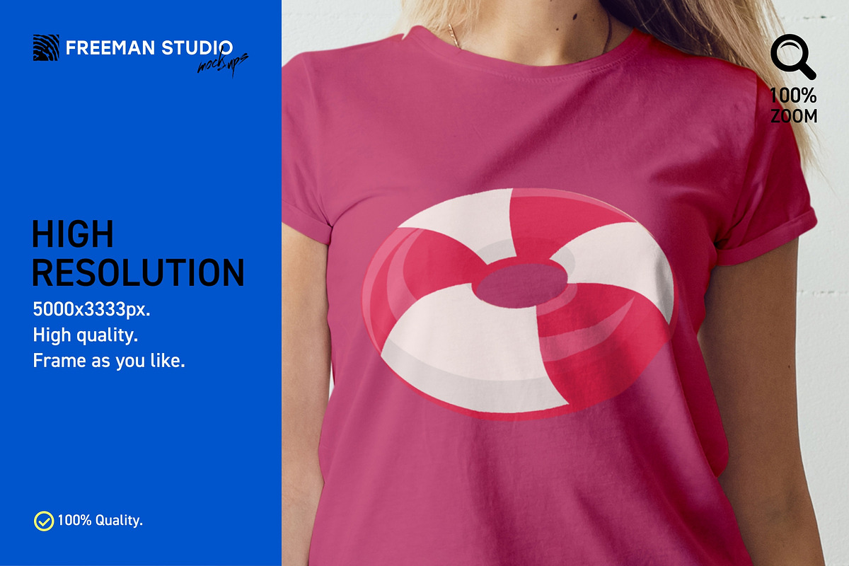 T-Shirt Mock-Up Set, a Shirt Mockup by Freeman Studio (Photo 4 of 15)
