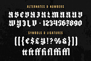 Black Webs - Gothic Blackletter Font, a Blackletter Font by Typia Nesia (Thumbnail 3 of 16)