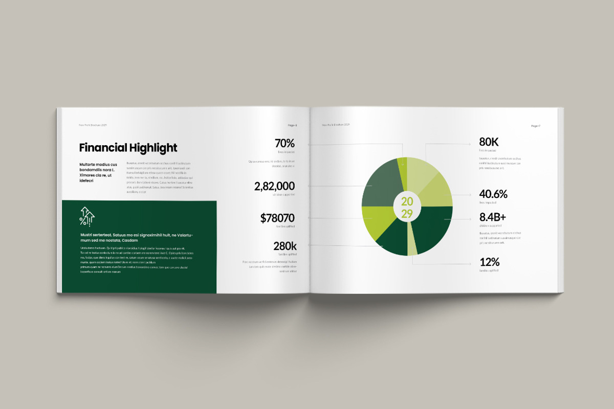 Charity Brochure Landscape, a Brochure Template by Pixelpick (Photo 4 of 9)