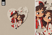 Heart-Shaped Jigsaw Puzzle Mockup, an Advertising Mockup by SD Mockup (Thumbnail 3 of 5)