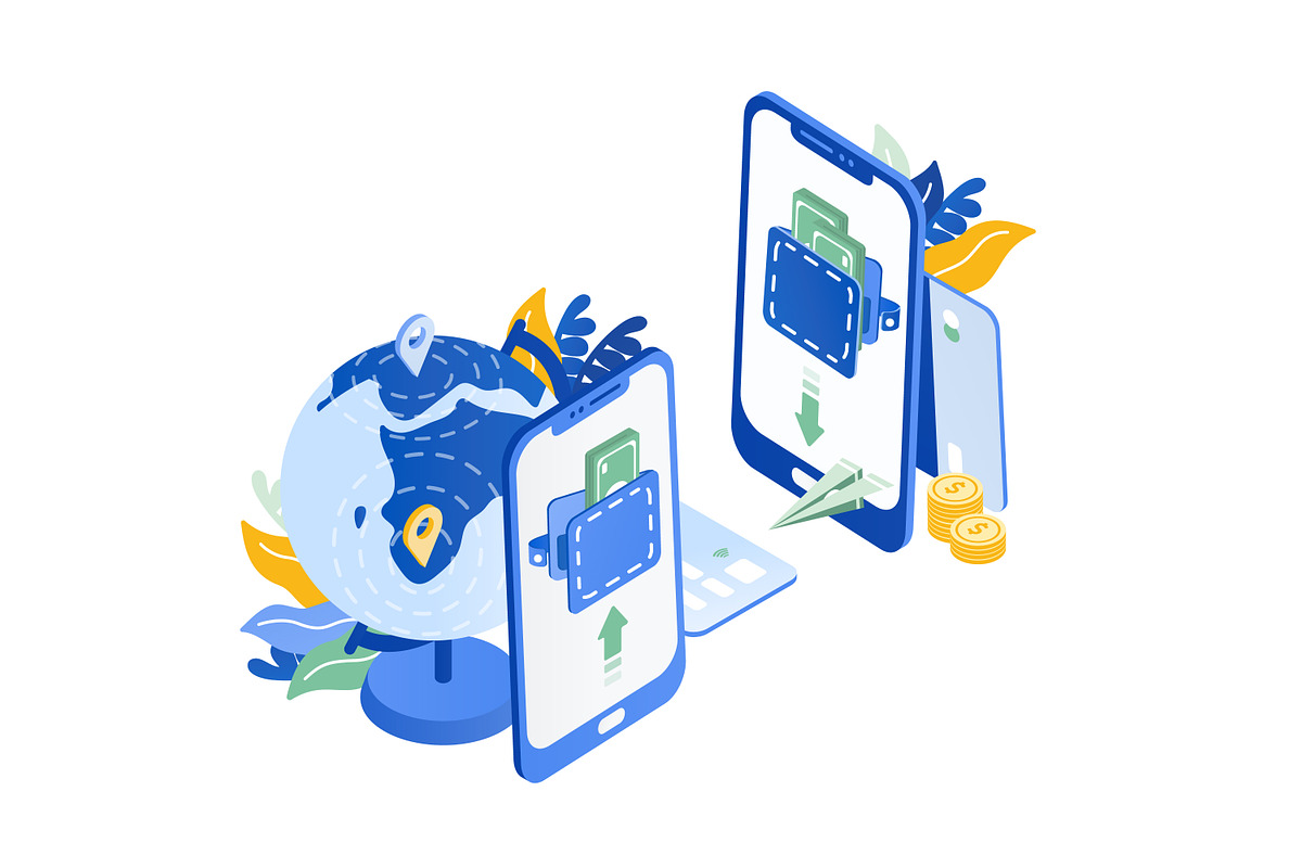 Money Transfer concept, a Technology Illustration by Good Studio (Photo 2 of 3)