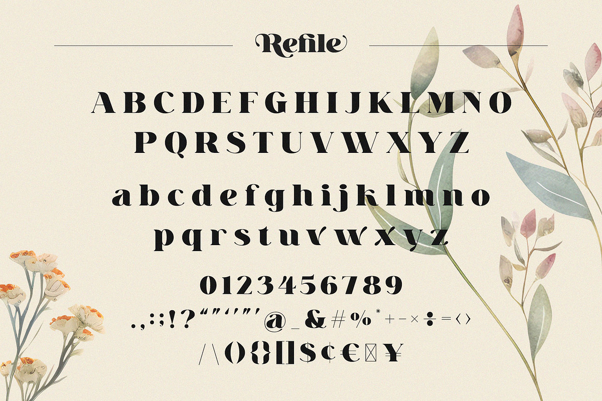 Refile || Vintage Display Serif, a Serif Font by BrandSemut (Photo 10 of 10)