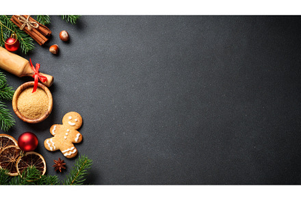 Gingerbread cookies, spices and, a Food & Drink Photo by Nadia-nb