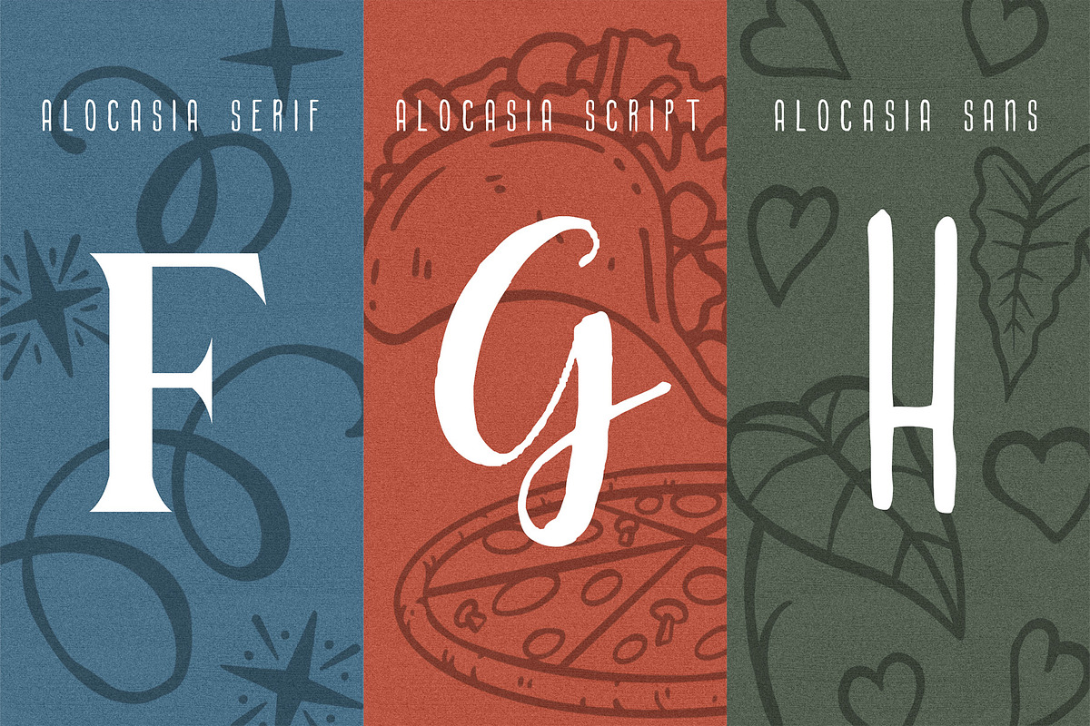 Alocasia-Trio Font Combination preview 5