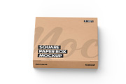 Kraft Square Box Mockup, a Packaging Mockup by Ram Studio (Thumbnail 7 of 14)
