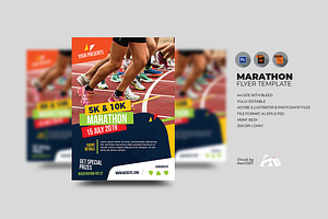 Marathon Flyer Template