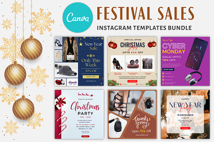 Festival Canava Instagram Templates, an Email Template by Pennyblack Templates