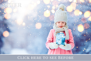 Christmas Bokeh Photo Overlays