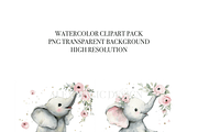 18 Baby Elephant Clipart, an Animal Illustration by Pati Charm Studio (Thumbnail 5 of 8)