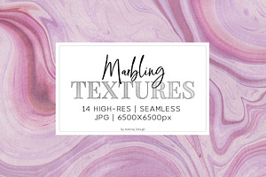 14 Pink Purple Marbling Textures