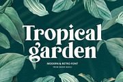 Tropical Garden font, a Serif Font by Davide Bassu (Thumbnail 1 of 15)