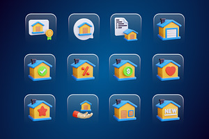 Real Estate 3D Icon