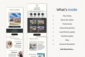 Real Estate Newsletter Template Pack