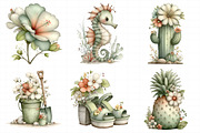 Whimsical Summer Clipart, an Illustration by Daily.Designs (Thumbnail 6 of 7)
