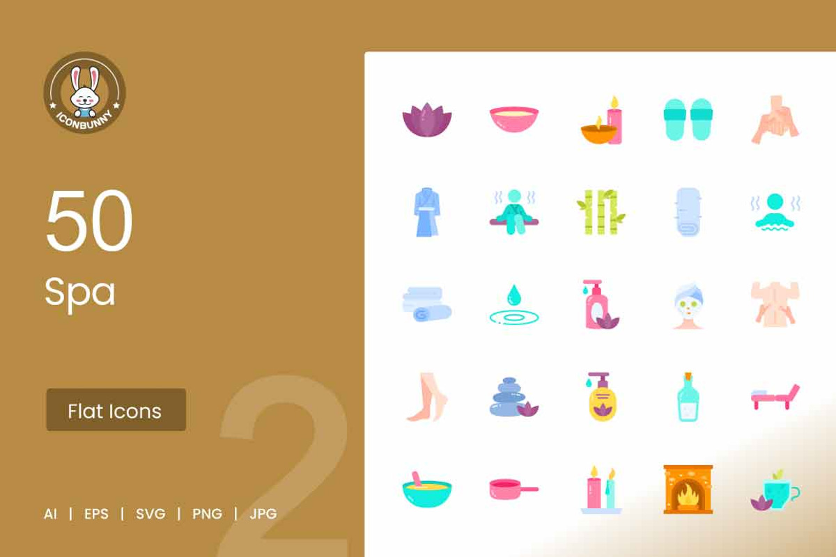 Spa Flat Multicolor Icons, an Icon by IconBunny (Photo 1 of 2)