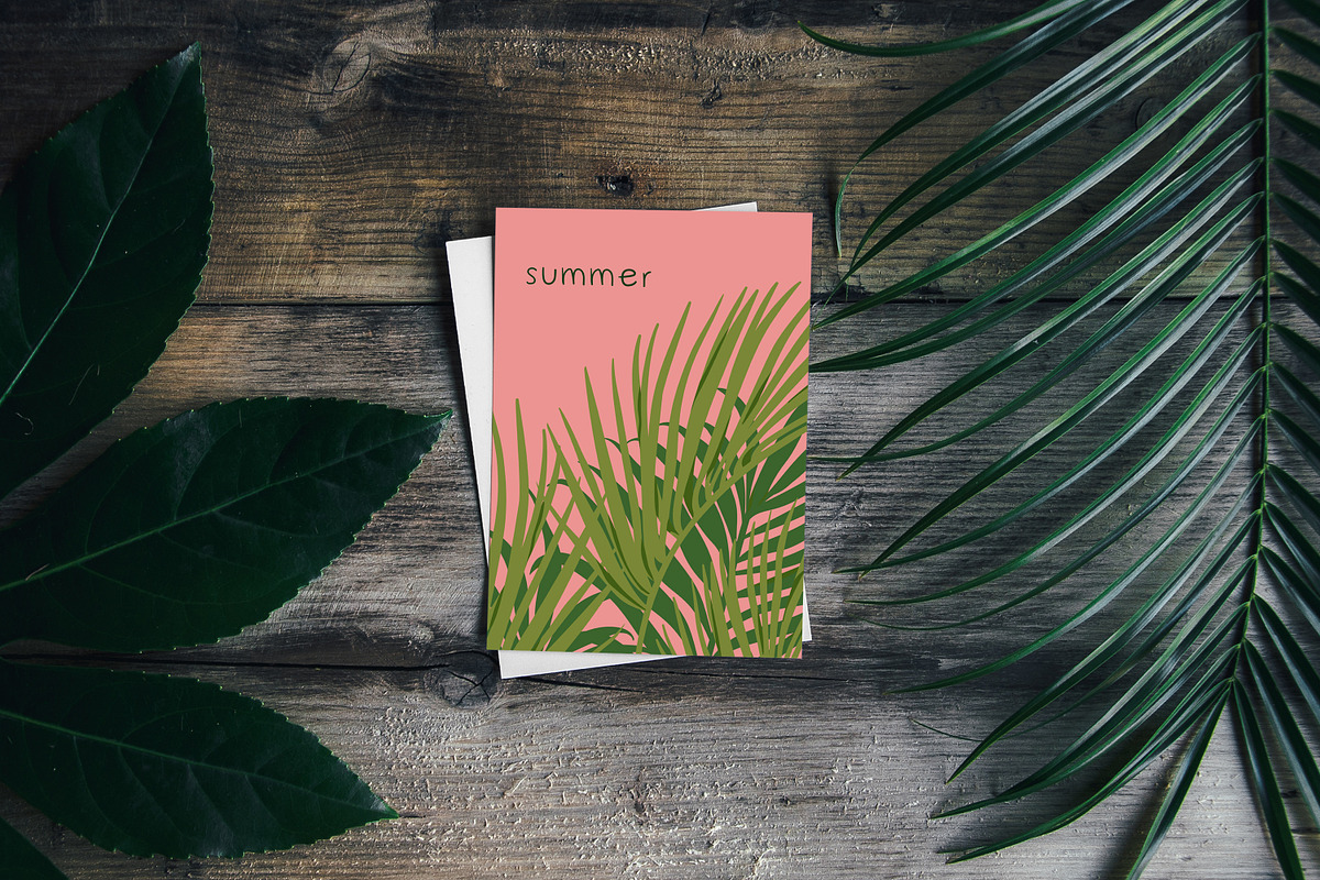 Tropical leaf plants, posters set, a Decorative Illustration by Good Studio (Photo 15 of 15)