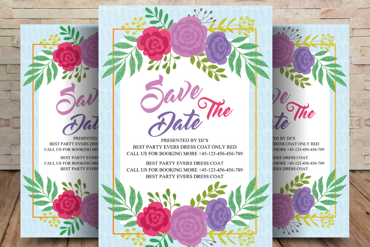 Save the Date Card, a Card Template by graphicforest
