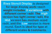 Biwa Stencil Display, a Sans Serif Font by Wordshape (Thumbnail 6 of 6)