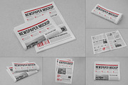 Newspaper Mock-up, an Advertising Mockup by zippypixelstudio (Thumbnail 1 of 14)