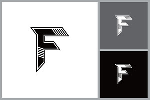 Sharp Geometric Letter F Icon, a Branding & Logo Template by quadrazo
