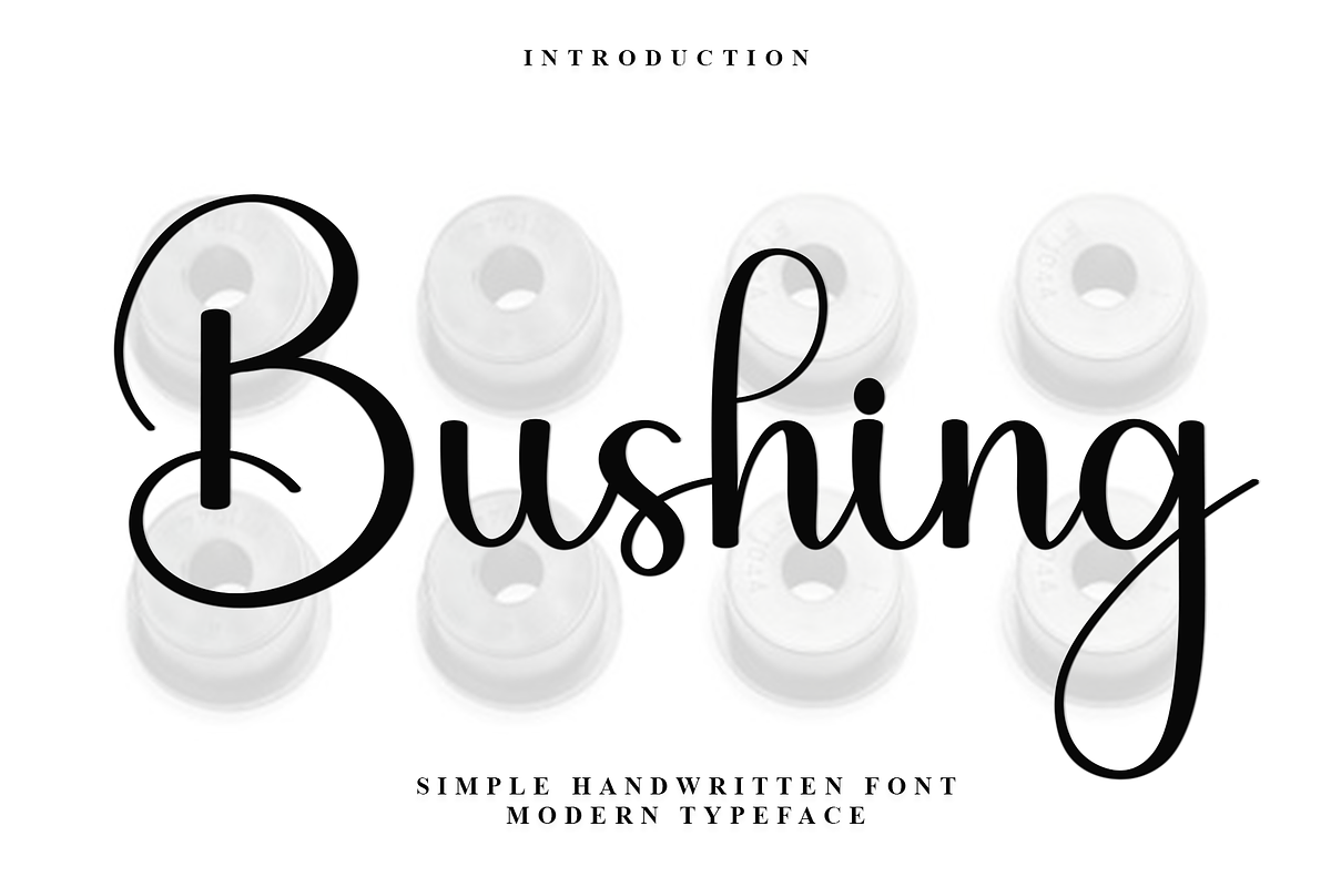 Bushing, a Handwritten Font by FreshTypeINK (Photo 1 of 8)
