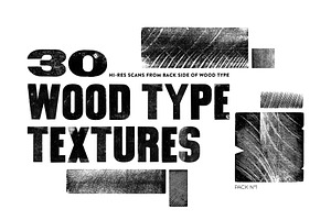 30 Wood Type Textures. Pack N1.