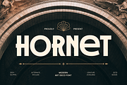 Hornet - Modern Art Deco Font, a Sans Serif Font by TokoPress (Thumbnail 1 of 12)
