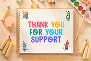 Cartoon Doodles - Playful Kids Font, a Handwritten Font by KiddoGlyphs Studio (Thumbnail 4 of 4)