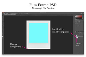 Instant Film Frames Pack - PSD