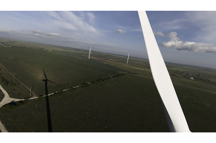 Beautiful green fields, drone view, a Transportation Photo by Media Whale Stock