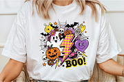 Retro Halloween PNG Sublimation, an Illustration by DreamCafeArt (Thumbnail 2 of 7)