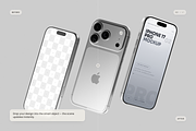iPhone 17 Pro Mockup, an iPhone Mockup by Toasin Studio (Thumbnail 2 of 7)