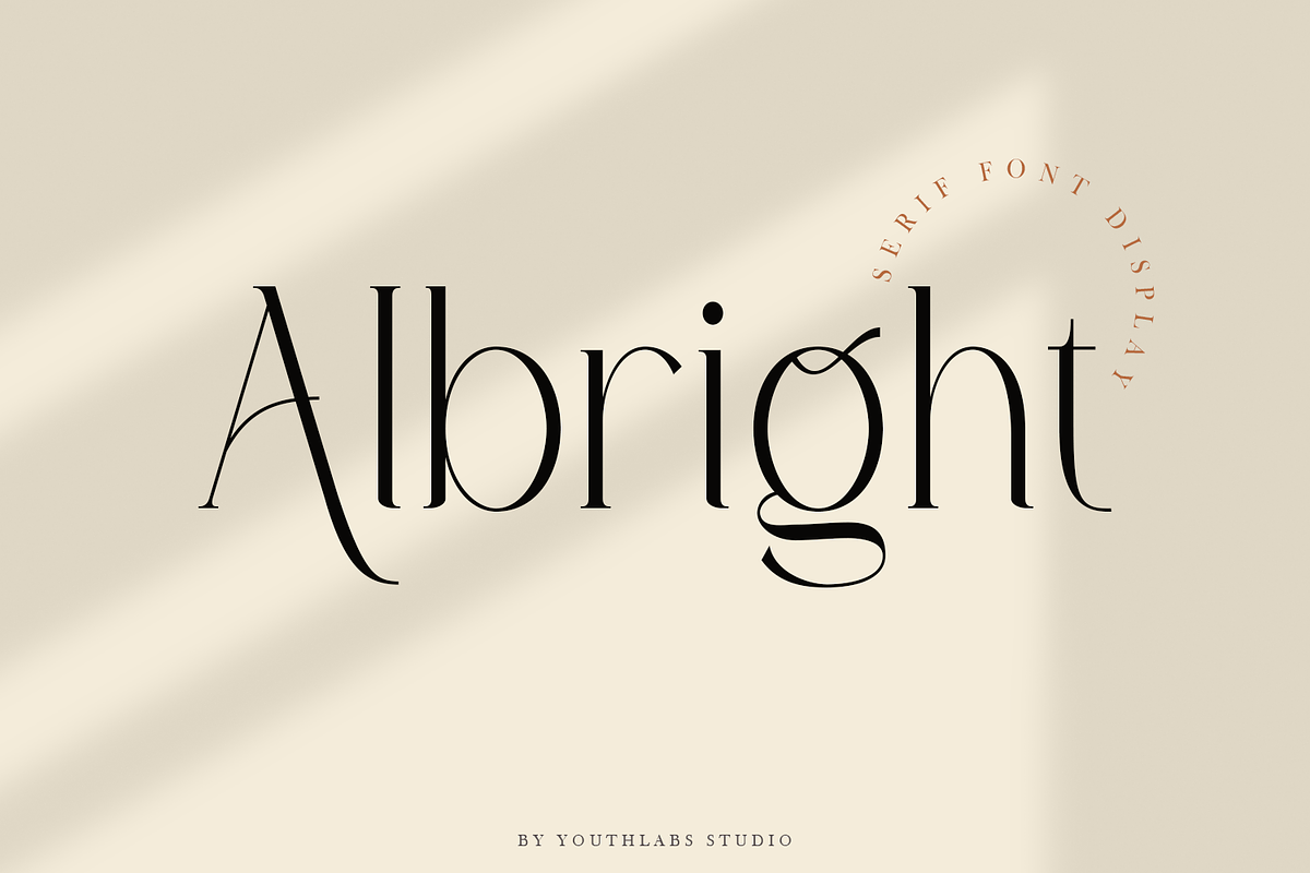 Albright | Modern Typeface Serif, a Serif Font by Youthlabs Studio (Photo 1 of 15)