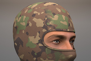 Military Balaclava Mask Woodland