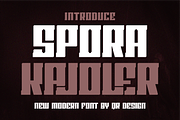 Spora Kajoler, a Sans Serif Font by QR Design Studio (Thumbnail 1 of 8)