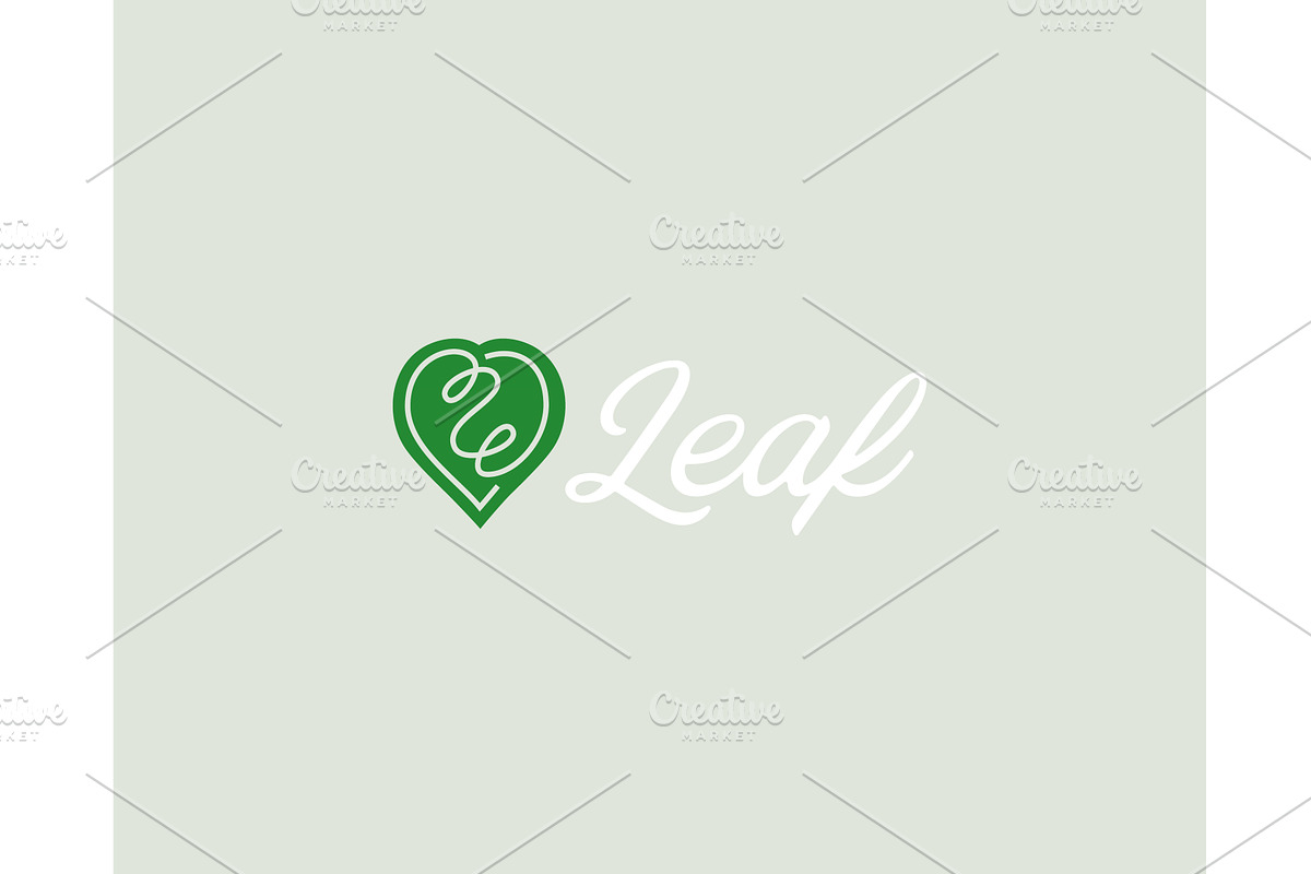 Abstract green leaf logo. Graceful, an Object Illustration by Bureau