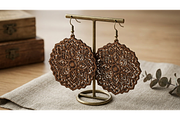 Mandala Earring Vector, an Object Graphic by hafijul (Thumbnail 6 of 11)