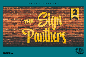 Sign Panthers 2 - Sign Painting Font