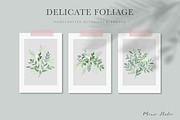 DELICATE FOLIAGE leaves greenery, an Illustration by Momo Studio (Thumbnail 12 of 15)