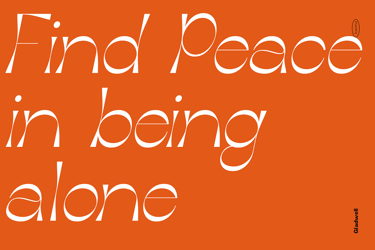 GLADWELL - Display Font, a Sans Serif Font by Luxima (Photo 5 of 13)