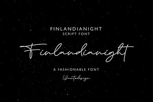 Finlandianight Script Signature Font