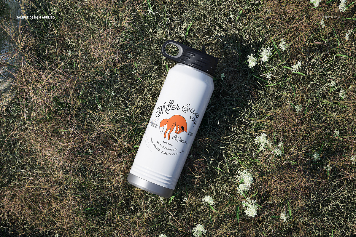 F. Color 30 oz. Water Bottle Mockup, a Product Mockup by creatsy5 (Photo 8 of 12)