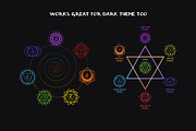Chakras Infographic Set, an Education Illustration by Zim Varezhkin (Thumbnail 6 of 7)
