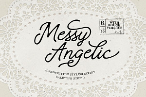 Messy Angelic - Handwritten Script