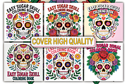 Easy Sugar Skull Coloring Book, an Animal Illustration by Ink Gallery (Thumbnail 4 of 4)