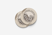 Round Coaster Mockup, a Product Mockup by MrLetters (Thumbnail 3 of 5)