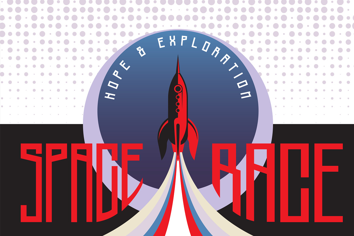Wilhelm Font & Space Vectors preview 2