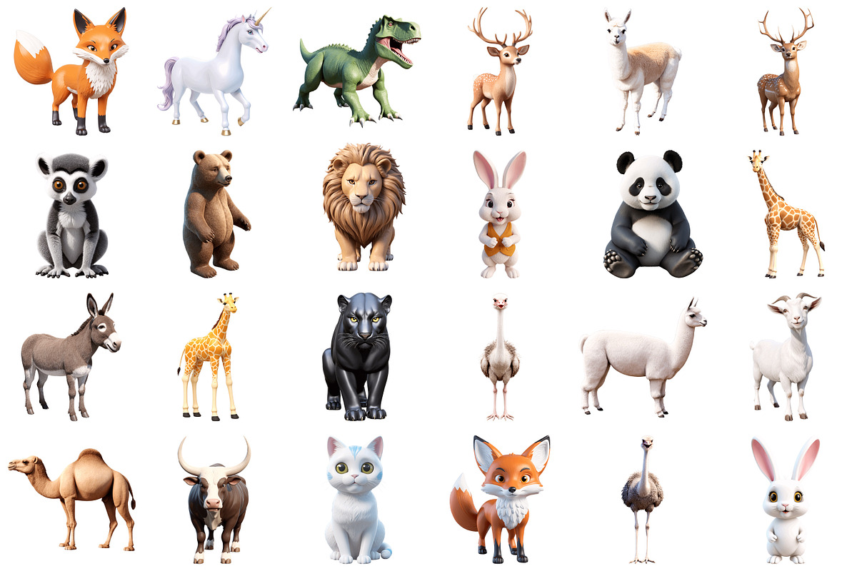 3D Animal Png, an Illustration by Forhadx5 (Photo 7 of 9)