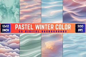Pastel Winter Color Backgrounds, a Background Photo by Ink Gallery